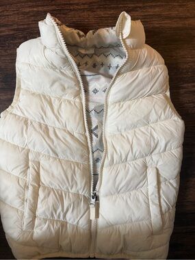 Kids Puffer Vest - Cream